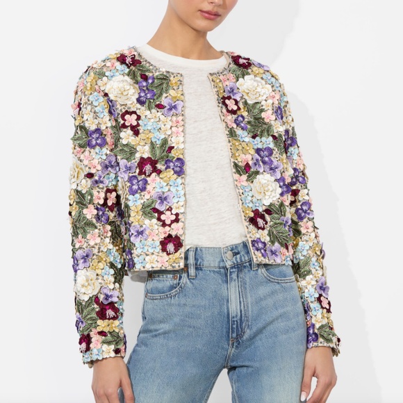 Alice + Olivia Jackets & Blazers - Alice + Olivia Kidman Embellished Jacket — New in Box! (XS)